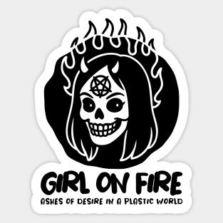 GIRL ON FIRE Sticker